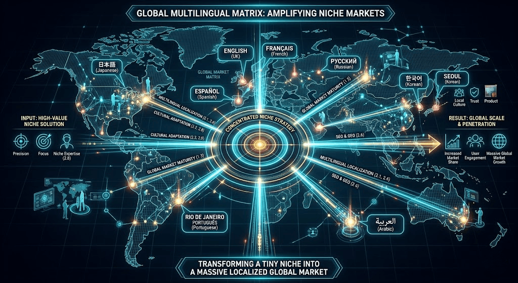 Mercato di nicchia Espansione globale multilingue